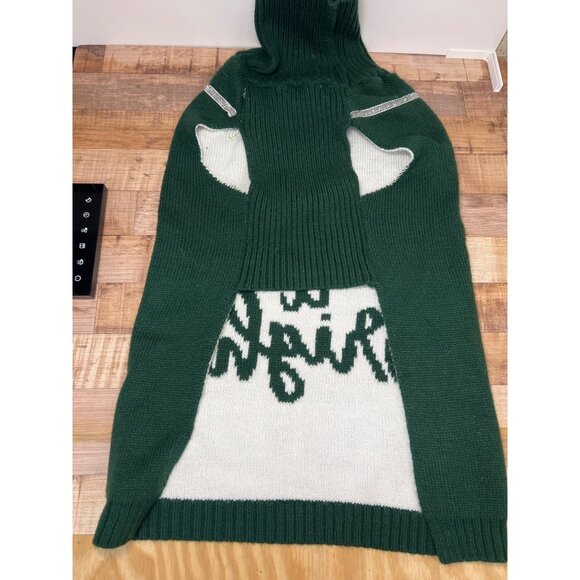 Dog  Knitted Sweater Winter Holiday Christmas Green XL - Picture 5 of 5